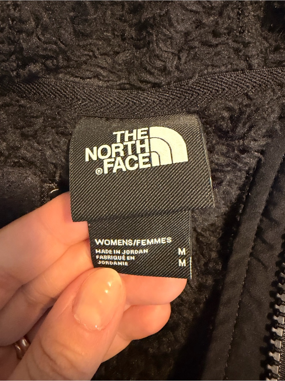 The North Face Black Fleece Zip-Up Jacket - Picture 3 of 3